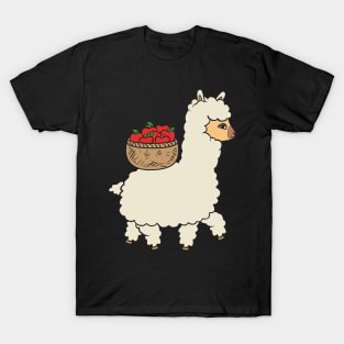 Alpaca with basket T-Shirt